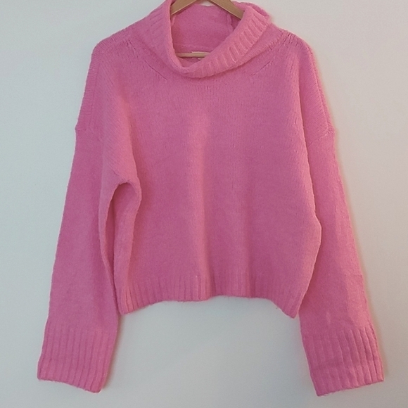 Anthropologie Pilcro Lennon Wide Sleeve Turtle Neck Sweater Oversized Boxy Med - Picture 2 of 6